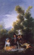 Francisco de Goya A Picnic Spain oil painting artist